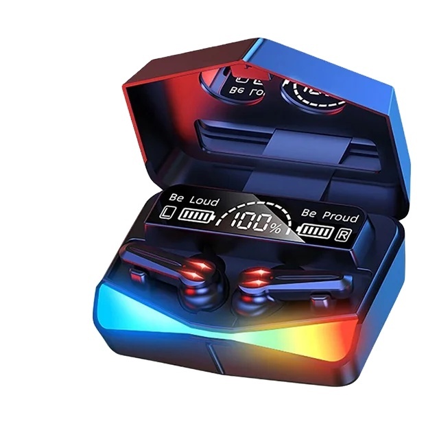 M28 TWS Wireless Earbuds for Earphones Low Latency Digital Display Gaming Earbuds In-ear ABS CVC8.0 Noise Cancelling IPX7