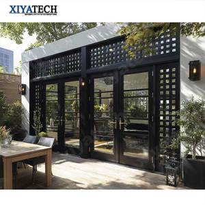 Xiyatech Tùy Chỉnh Hiện Đại Ban Công Pháp Cửa Nhôm Cửa Kính Patio Pháp Đôi Cửa Cửa - Product Image 1
