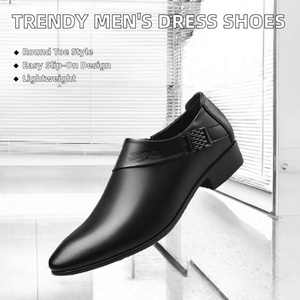 Zapatos de Vestir a Rayas con Punta Cerrada para Hombre, a la Moda, Talla Grande, Parte Superior de PU Transpirable, Forro de Cuero Genuino, Casuales de Oficina, Primavera Verano - Product Image 3