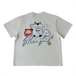 Camiseta Unisex de Cuello Redondo Oversize con Estampado Grande, de Secado Rápido, Tejido de Algodón, Impresión Personalizada, Estilo Urbano, Nueva, Hecha en Vietnam - Product Image 1