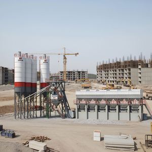 Skip Hopper Ready Mixed HZS75 75Cbm Beton mischa nlage mit JS1500 Betonmischer - Product Image 3