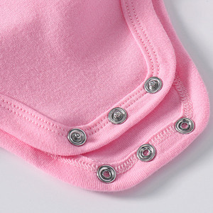 ชุดรอมเปอร์เด็กทารกผ้าฝ้ายถักนิตติ้ง แขนสั้น - Product Image 4