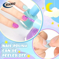 Kit de maquillage pour enfants et filles de 9 à 12 ans, trousse de maquillage pour enfants, vernis à ongles, beauté bleue