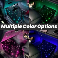 Juego de 4 Alfombrillas Universales Personalizadas para Auto, Modelo Starlights, Lavables, con Control Remoto por Aplicación, Material Ecológico