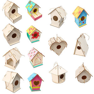 Sáng Tạo Birdhouse Sơn Kit Cho Trẻ Em-Tự Làm Bằng Gỗ Birdhouse Lắp Ráp Set Với Nguồn Cung Cấp Sơn, Giáo Dục Nghệ Thuật - Product Image 6