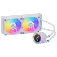 SNOWMAN KM240 Tête de pompe numérique blanche Haute performance 240mm Refroidi à l'eau intégré RGB/ARGB CPU Refroidisseur liquide Ventilateur de refroidissement