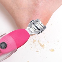 Lime à pieds ovale double face en acier inoxydable pour poncez les talons, éliminer les peaux mortes et les callosités – Pour des ongles magnifiques