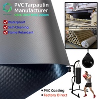 Tissu enduit de cuir PVC gaufré 900 g/m², personnalisé, tissé, écologique, à trame lisse, mat, double face, imperméable et résistant à l'abrasion