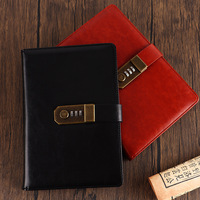 Diario Con Candado De Combinación, Cuaderno A5 Piel Sintética Con Candado, 100 Hojas Cuaderno Secreto Para Estudiantes Y Oficina