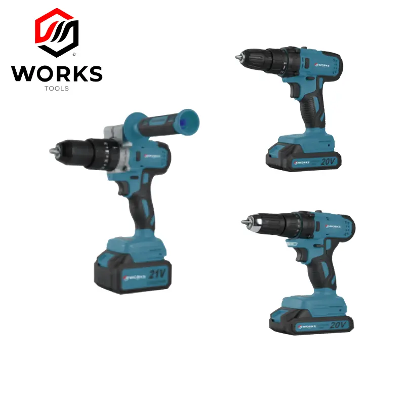 WORKS electric tools electric demolition hammer drill Easy electric drill and screw driver machine Home electric drill 21 v