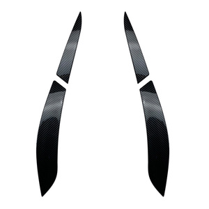 Volkswagen Golf 6 Rear Headlight Brow Sticker Piano Black Carbon Fiber Texture ABS Body Decal Exterior Modification - Product Image 5