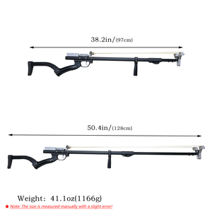 Slingshot en métal noir Piaoyu, slingshot professionnel puissant avec poignée télescopique, pour la <span class=keywords><strong>chasse</strong></span> en plein air - Product Image 2