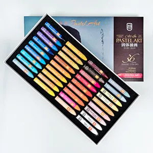 Vendita diretta in fabbrica 36 colori brillanti colori vivaci matite pastelli per bambini pastelli a olio Set in protezione ambientale sfusa