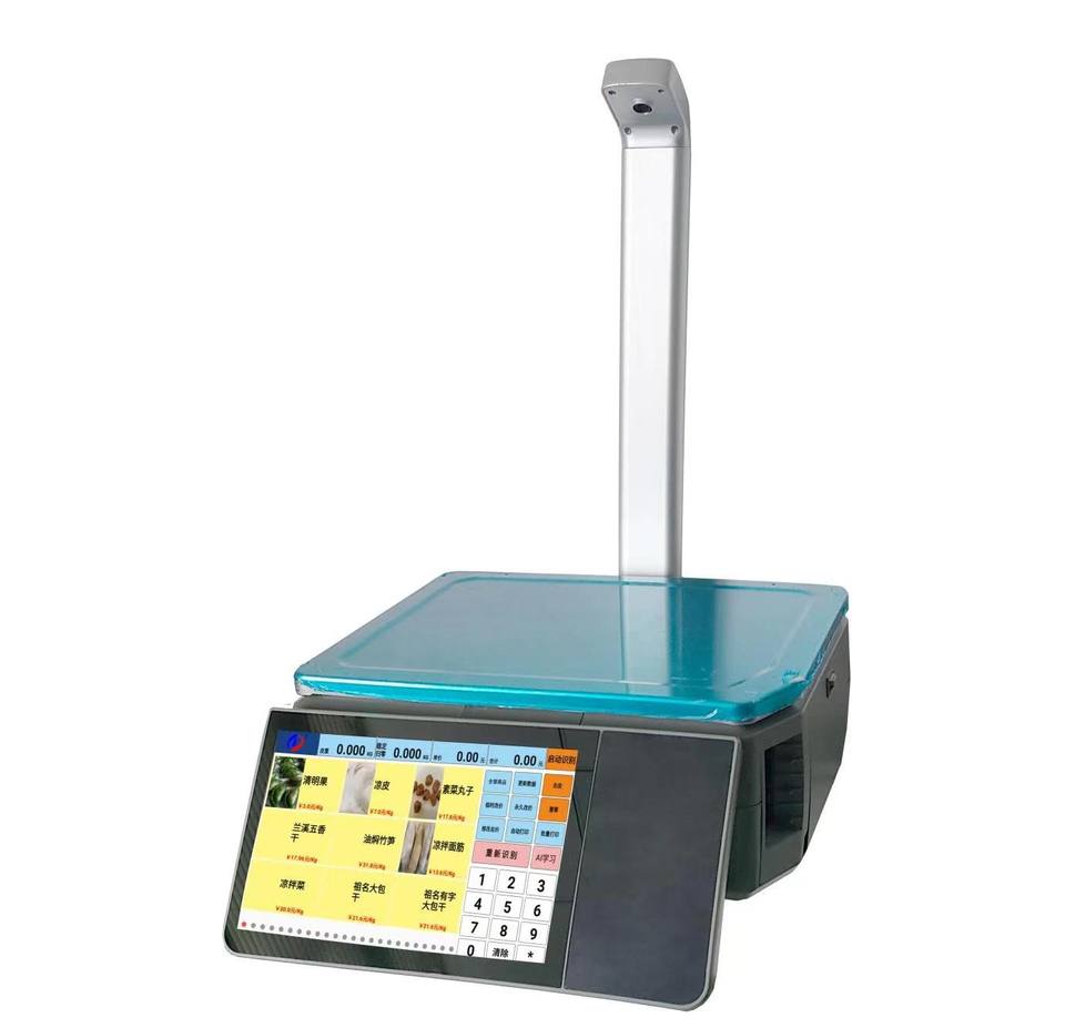 Price Labelling Scale AI Price Label Weighting Scale With Printer AI Label Printing Scale ...