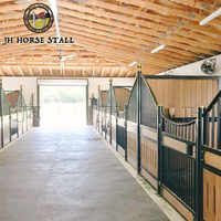 Projet d'écurie pour chevaux JH, panneaux avant en acier pour boxes, aménagement personnalisé, construction de grange équestre pour ferme équine professionnelle