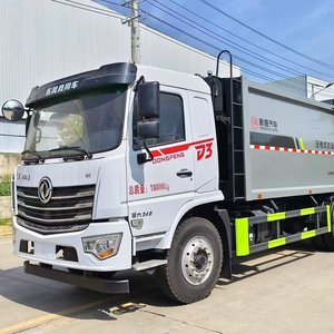 Dongfeng 18 Cubic nén rác xe tải 150 hoặc 180 xô chất thải Bộ sưu tập và giao thông vận tải - Product Image 1