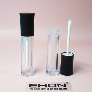 Wholesale 6ml Custom Logo Liquid <b>Lipstick</b> & Lip Gloss Packaging Tube Short Thick Wall Bottle with Applicator - Product Image 1
