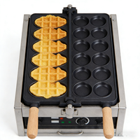 Machine à Taiyaki en forme de poisson commerciale avec prix de gros, machine à gaufres croustillantes, machine à gaufres en forme de poisson industrielle