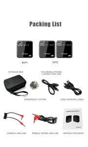 Mic Cordless160ft Long Range Video Recording <strong>Rode</strong> Microphone for Vlog Condenser Wireless Lavalier Lapel Microphone - Product Image 6