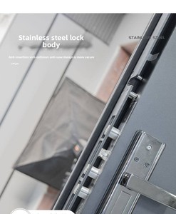 <span class=keywords><strong>Porte</strong></span> de sécurité manuelle en acier robuste, design moderne, haute résistance au feu, pour usage intérieur, hôtel, résidence, <span class=keywords><strong>entrée</strong></span>, villa, jardin - Product Image 4