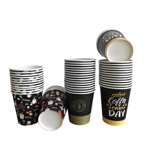 Gobelets à café en carton jetables et recyclables personnalisés de 3 oz, 4 oz, 6 oz, 7 oz, 8 oz avec couvercles – Vente en gros - Product Image 4