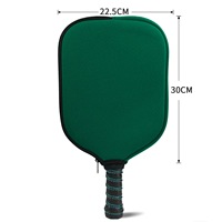 Housse de protection en néoprène personnalisée pour raquette, accessoires de raquette à sublimation compatibles avec les sports de pickleball