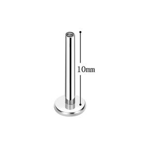 Orecchini Unisex Trendy in Titanio Placcato <span class=keywords><strong>Argento</strong></span> <span class=keywords><strong>per</strong></span> <span class=keywords><strong>Piercing</strong></span> alla Cartilagine e al <span class=keywords><strong>Trago</strong></span> con Filettatura Interna - Product Image 5
