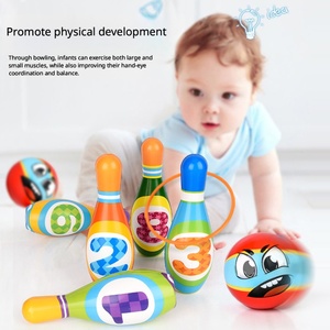 Ensemble <span class=keywords><strong>de</strong></span> bowling souple en PU pour enfants, jouet éducatif avec chiffres, <span class=keywords><strong>jeu</strong></span> interactif parent-enfant, sport d'intérieur et d'extérieur pour tout-petits, vente en gros - Product Image 3