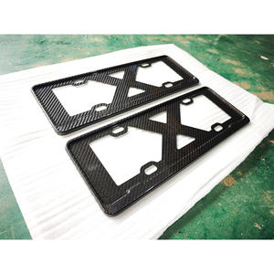 Modification de voiture 2011-2023, état neuf, plaque d'immatriculation, pare-chocs avant en fibre de carbone pour Cayenne Macan Panamera 718 <span class=keywords><strong>911</strong></span> - Product Image 3