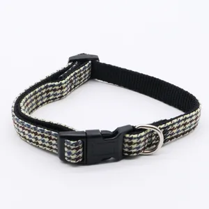 Hot Selling Houndstooth Dog Led Collar Stylish Houndstooth Premium Adjustable Durable Dog Collar