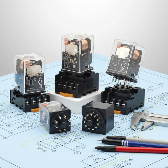 OMRONS MKS3P/MKS2P  DC24V/AC220 General Purpose Relay  PYF08A/ PYF11A Socket