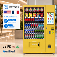 RUNYANG Máquina Expendedora Inteligente para Exteriores con IA, Personalizable, sin Personal, con Pantalla Táctil, Enfriamiento por Compresor y Gestión Basada en la Nube para Alimentos