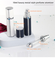 Atomiseur de parfum rechargeable à remplissage inférieur bouteille de parfum vaporisateur de parfum rechargeable étui de pompe à parfum voyage