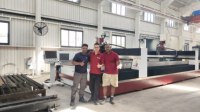 Machine de découpe à jet d'eau haute pression industrielle CNC série L pour ardoise et travertin de 80 mm avec service après-vente sur site