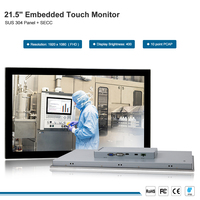 Sortie d'usine Bonne qualité Full HD SUS304 Panneau avant en acier inoxydable Moniteur industriel pour PC