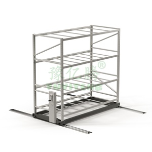 Nhà Kính Hoàn Chỉnh LED Hydroponic Mobile Vertical Grow Rack Hệ Thống Với Fan Box - Product Image 4