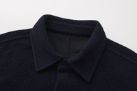 Manteau pour hommes en laine d'agneau mérinos lourde et chaude coupe-vent personnalisé en usine de Solarwool