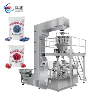 Blueberry Stand Up Pouch Zipper Fill Weigh Packaging Machine For Freeze Dried Food Raspberry Soft Fruit Strawberry Pack
