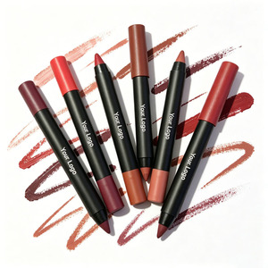 Velvet Lip Liner <b>Lipstick</b> Pen Matte Pencil Waterproof Long Lasting <b>Custom</b> Logo Vegan Lip Makeup - Product Image 4