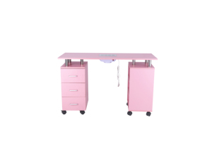 Table à ongles pliante en bois HONGZI HZ2041 pour salon <span class=keywords><strong>de</strong></span> beauté moderne, avec collecteur <span class=keywords><strong>de</strong></span> poussière, super résistante, mobilier <span class=keywords><strong>de</strong></span> <span class=keywords><strong>manucure</strong></span> commercial, Zhejiang - Product Image 2