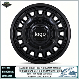 Rines de Aleación Forjados Personalizados Black Rhino Aliso Dually de 20-24 Pulgadas 8x170 8x180 para Ram 3500 Silverado 3500 GMC Sierra Ford F350 4x4 - Product Image 1