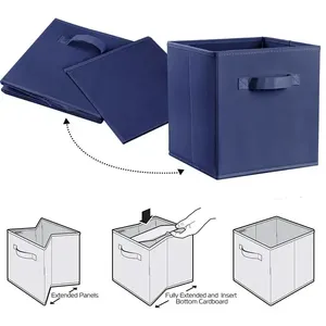 Cajas de Almacenamiento Plegables HOX Minecraft con Asas, Cubos Plegables de Tela Resistente de Alta Calidad, 20-35L, Compatibles con <span class=keywords><strong>Kallax</strong></span> - Product Image 4