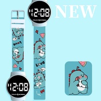 Montre numérique sportive personnalisée 2026 pour homme et femme, montre électronique LED mignonne, montre créative à impression tendance pour étudiant, cadeau original