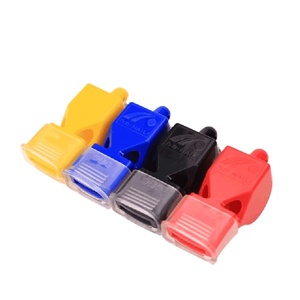 Bán buôn chuyên nghiệp giá rẻ tùy chỉnh khuyến mại thể thao trọng tài nhựa trọng tài còi với dây buộc - Product Image 1