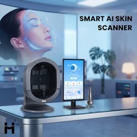 Analyseur de peau 3D intelligent par IA, scanner de diagnostic pour l'analyse de l'hydratation, de l'élasticité et des pigments de la peau, équipement de salon de beauté