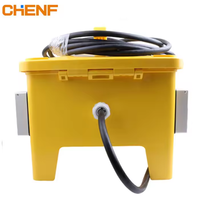 Boîtier de distribution électrique mobile étanche noir et jaune 12/24/36 voies, vide, en ABS, pour câbles personnalisés, multifonction