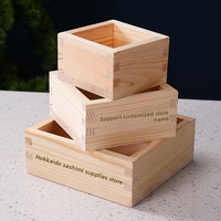 Caja de Presentación de Sushi y Sashimi de Madera Natural Estilo Japonés, Adorno Decorativo para Restaurantes, Hoteles y Buffets, Venta al Por Mayor