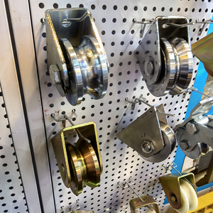 Cửa trượt bánh xe phổ quát, cửa trượt bánh xe con lăn, Con lăn thép với V rãnh, sắt bánh xe phổ quát cho cửa trượt. - Product Image 4