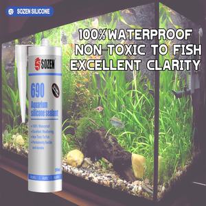 Mastic de silicone acétique adhésif en verre à un composant acide bon marché de <span class=keywords><strong>SOZEN</strong></span> pour l'aquarium - Product Image 3