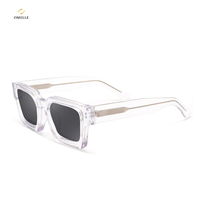 Dernières lunettes de vue tendance, légères, de forme carrée surdimensionnée, en acétate, à motif uni, monture de lunettes